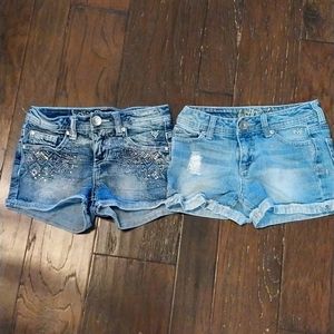 2 pairs of justice premium shorts size 8